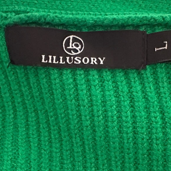 Bright Green Women's Cardigan - Picture 5 of 5